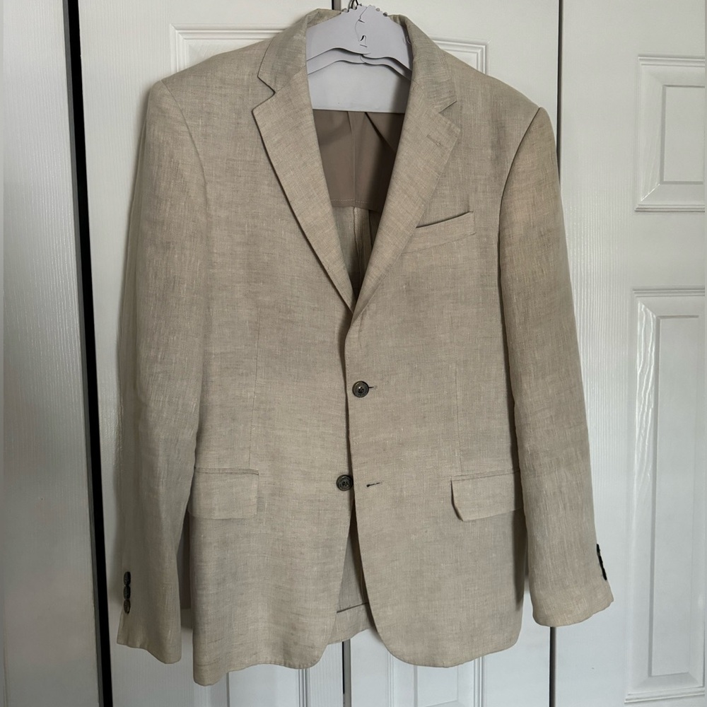 Tasso Elba 100% Linen Tailored Blazer